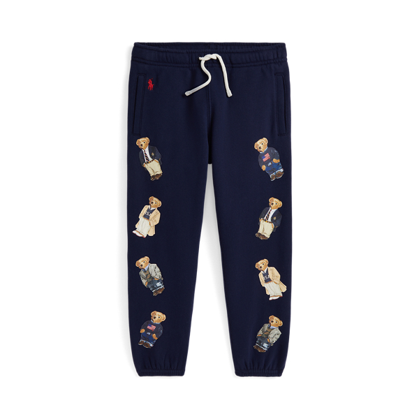 Polo Ralph Lauren Teddy Bear-motif Track Pants In Blue