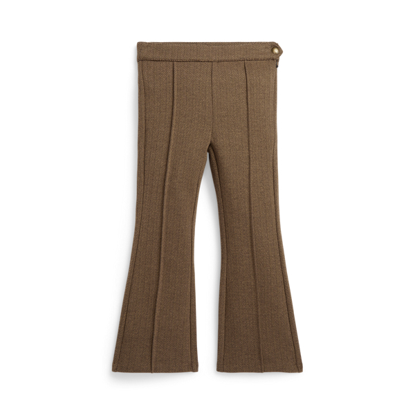 Polo Ralph Lauren Ralph Lauren Herringbone Jacquard Flare Pant In Brown