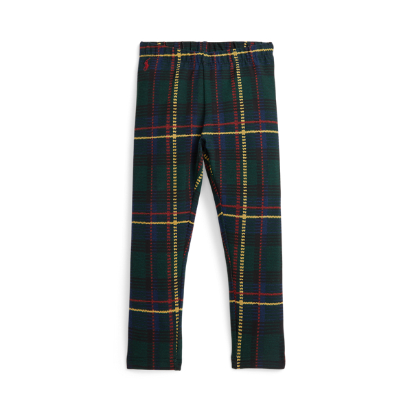 Polo Ralph Lauren Ralph Lauren Plaid Stretch Jersey Legging In Green