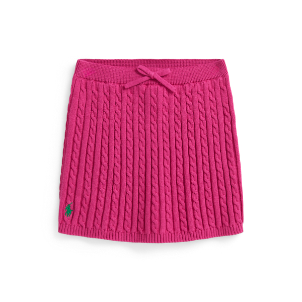 Polo Ralph Lauren Ralph Lauren Mini-cable Cotton Skirt In Pink