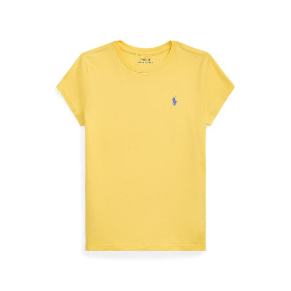 Polo Ralph Lauren Cotton Jersey Tee In Oasis Yellow