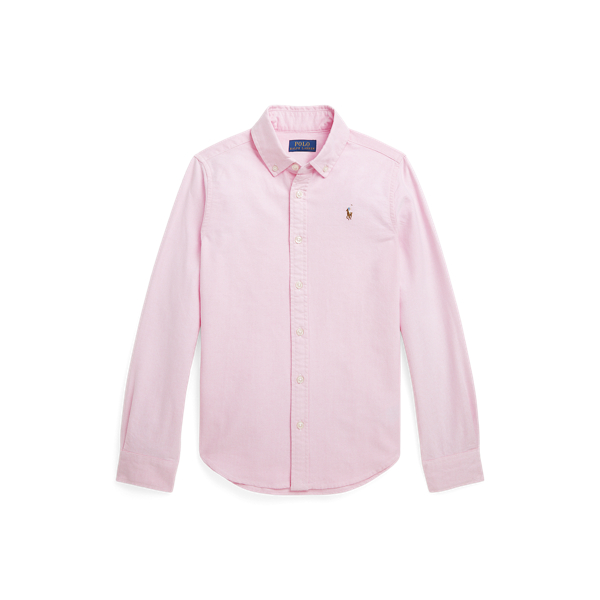 Shop Ralph Lauren Cotton Oxford Shirt In Pink