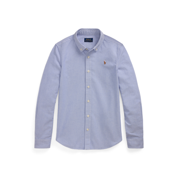 Polo Ralph Lauren Cotton Oxford Shirt In Blue Hyacinth