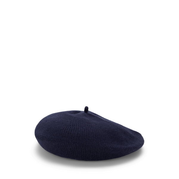Polo Ralph Lauren Wool Beret In Rl Navy