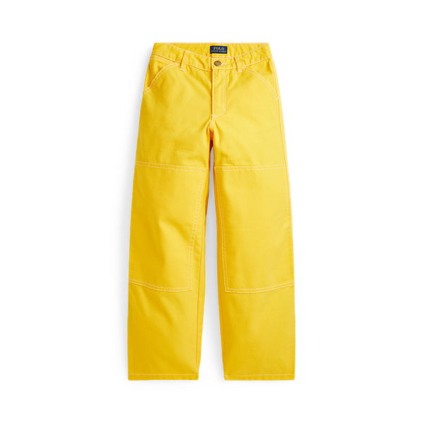 Polo Ralph Lauren Cotton Canvas Carpenter Pant In Canary Yellow