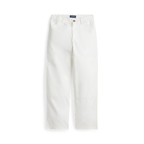 Polo Ralph Lauren Cotton Canvas Carpenter Pant In Paper White