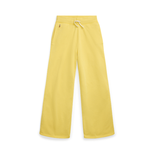 Polo Ralph Lauren French Terry Wide-leg Sweatpant In Oasis Yellow W/ Multi