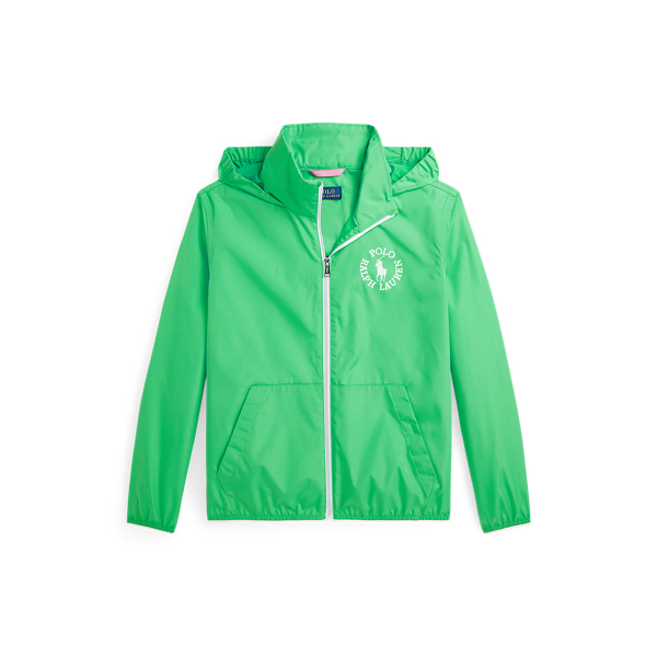 Polo Ralph Lauren Packable Hooded Jacket In Plato Green
