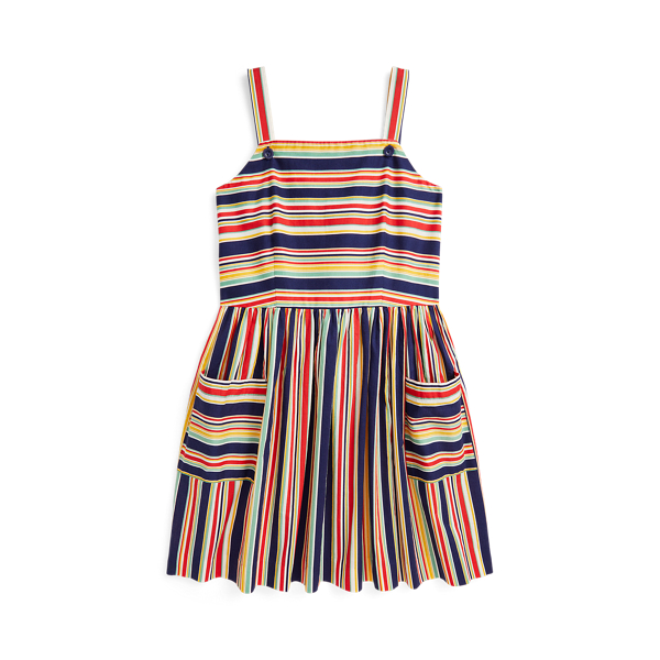 Polo Ralph Lauren Striped Cotton Dress In Multistripe