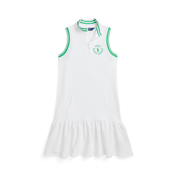Polo Ralph Lauren Big Pony Logo Terry Dress In White
