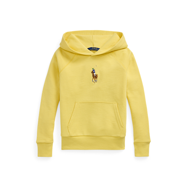 Polo Ralph Lauren Big Pony French Terry Hoodie In Oasis Yellow W/ Multi