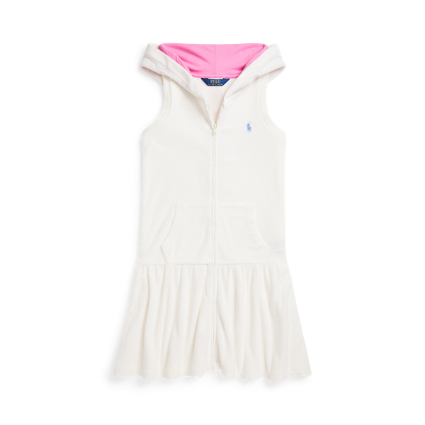 Polo Ralph Lauren Hooded Terry Cover-up In Nevis/harbor Island Blue
