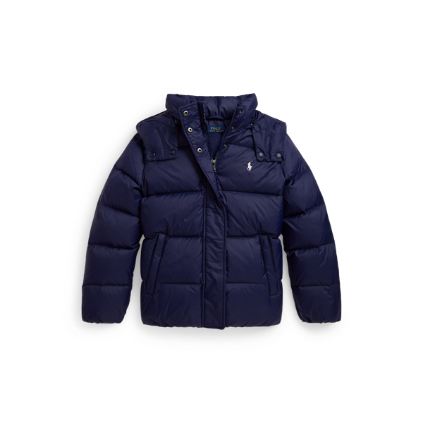 Polo Ralph Lauren Ralph Lauren Down Hooded Jacket In Blue