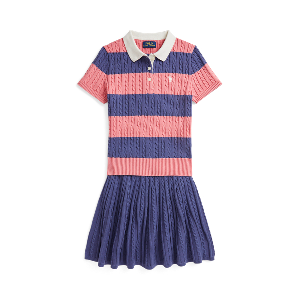 Polo Ralph Lauren Ralph Lauren Cable Cotton Polo Sweater & Skirt Set