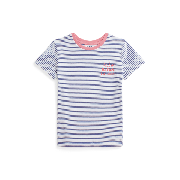 Polo Ralph Lauren Ralph Lauren Striped Logo Cotton Jersey Tee