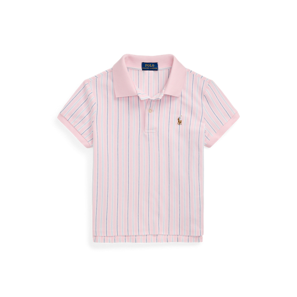 Polo Ralph Lauren Ralph Lauren Striped Oxford Mesh Boxy Polo Shirt
