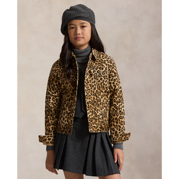 Polo Ralph Lauren Leopard-print Jacket In Brown