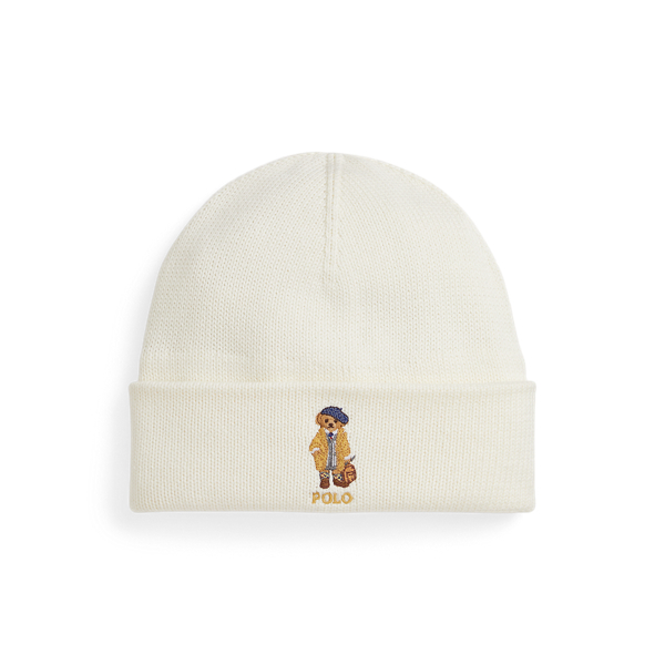 Polo Ralph Lauren Embroidered-logo Beanie Hat In White