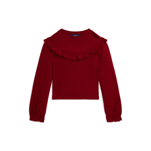 Polo Ralph Lauren Ribbed-knit Top In Red