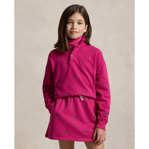 Polo Ralph Lauren Kids' Animated Logo Sweatshirt In Pink