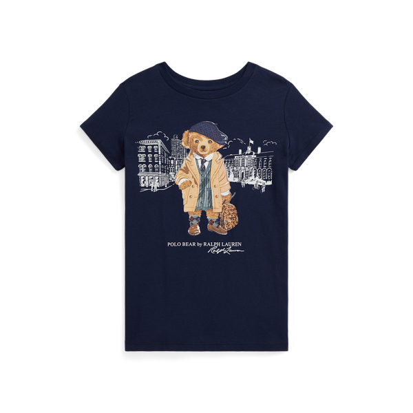 Polo Ralph Lauren Logo Crew-neck T-shirt In Blue