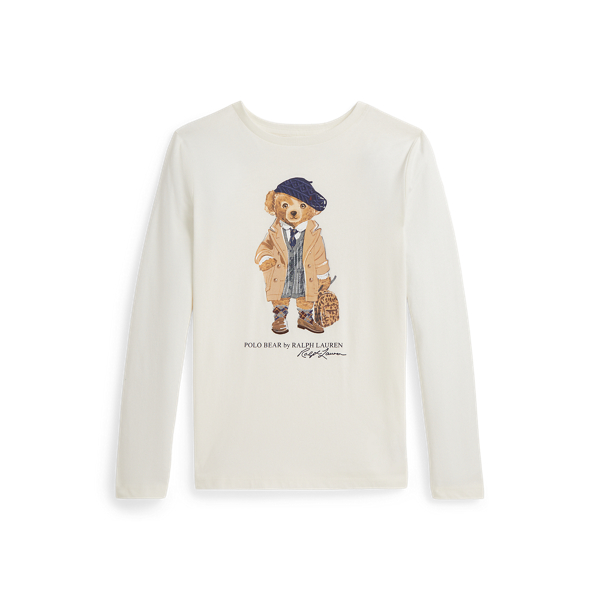 Polo Ralph Lauren Logo Long-sleeve T-shirt In White