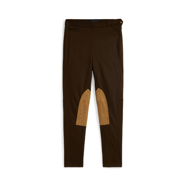 Polo Ralph Lauren Ralph Lauren Equestrian-inspired Ponte Legging In Brown