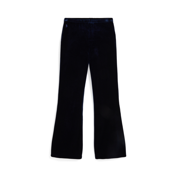 Polo Ralph Lauren Ralph Lauren Velvet Flare Legging In Blue