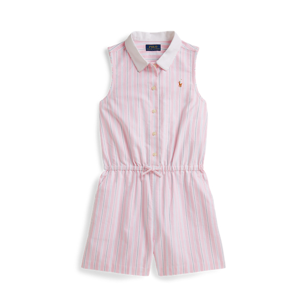 Striped Cotton Oxford Playsuit