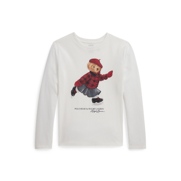 Polo Ralph Lauren Ralph Lauren Polo Bear Cotton Long-sleeve Tee In White