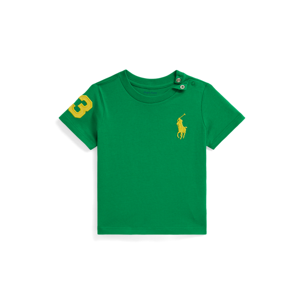 Ralph Lauren Big Pony Cotton Jersey Tee In Green