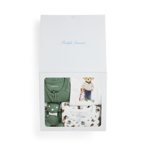 POLO RALPH LAUREN POLO BEAR COTTON 5-PIECE GIFT SET