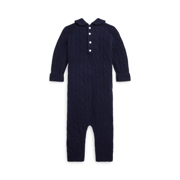 Tutina in Cashmere a Trecce Ralph Lauren per Neonati