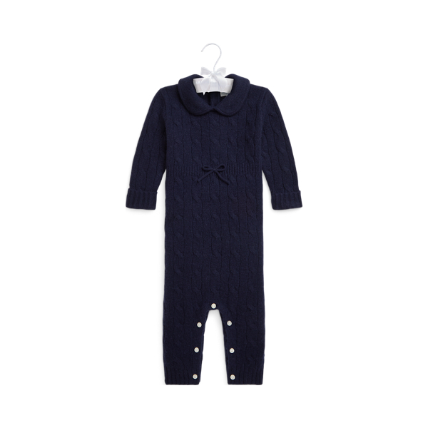 Tutina in Cashmere a Trecce Ralph Lauren per Neonati