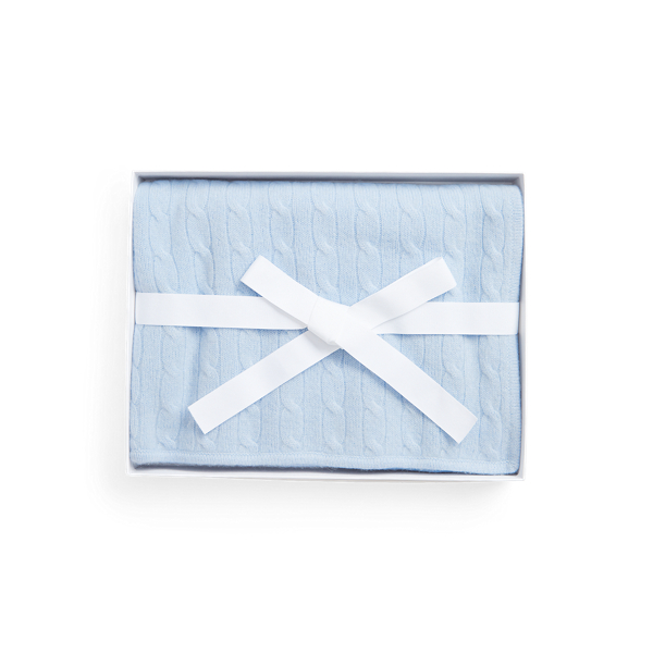 Ralph Lauren Babies'  Cable-knit Cashmere Blanket