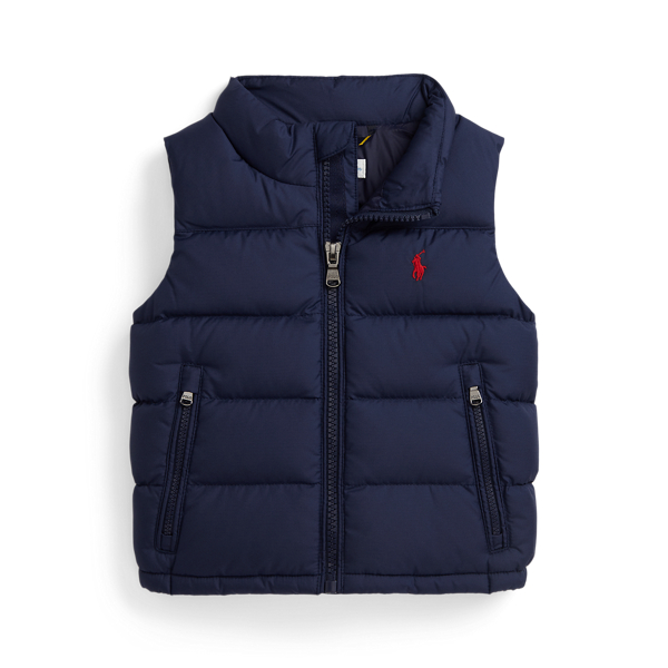 Ralph Lauren Quilted Down Vest In Blue