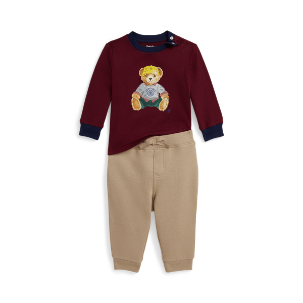 Ralph Lauren Baby Boys Polo Bear Tracksuit In Black