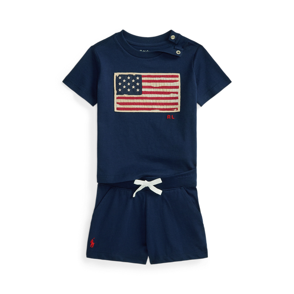 Flag Cotton Jersey Tee & Short