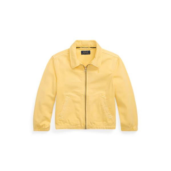 Polo Ralph Lauren Kids' The Bayport Cotton Chino Jacket In Corn Yellow