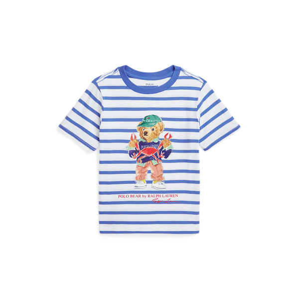 Polo Ralph Lauren Kids T-shirt In Scottsdale Blue/white