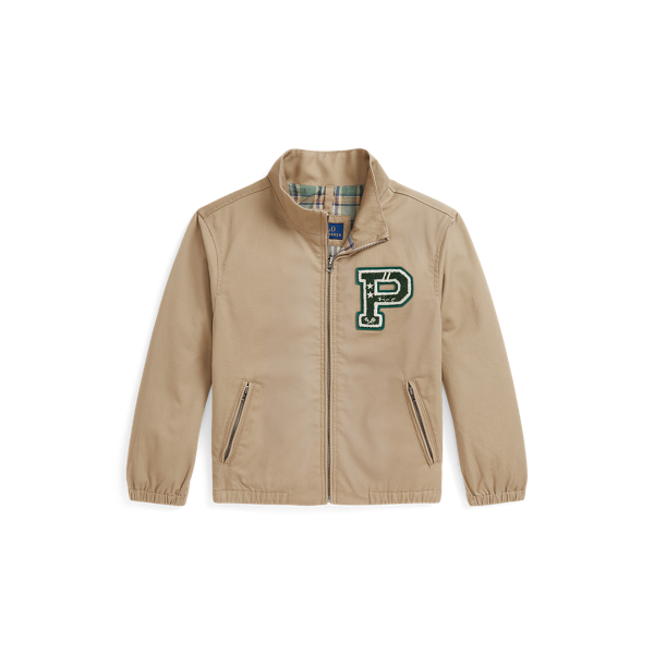 Polo Ralph Lauren Ralph Lauren Tennis-patch Cotton Twill Jacket In Neutral