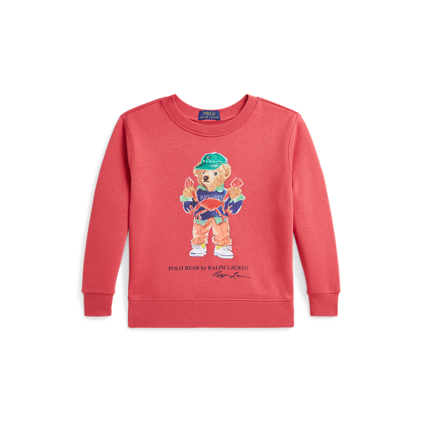 Polo Ralph Lauren Polo Bear Fleece Sweatshirt In Nantucket Red
