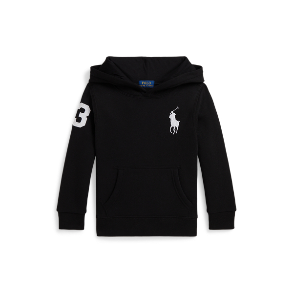 Polo Ralph Lauren Toddler And Little Boys Big Pony Fleece Hoodie In Black