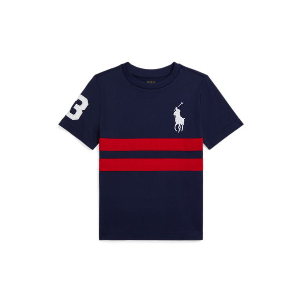 Polo Ralph Lauren Ralph Lauren Big Pony Cotton Jersey Tee In Blue