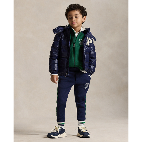 Polo Ralph Lauren Ralph Lauren Logo Crest Double-knit Jogger Pant In Blue