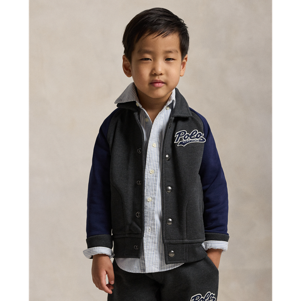 Polo Ralph Lauren Ralph Lauren Logo Fleece Jacket In Black