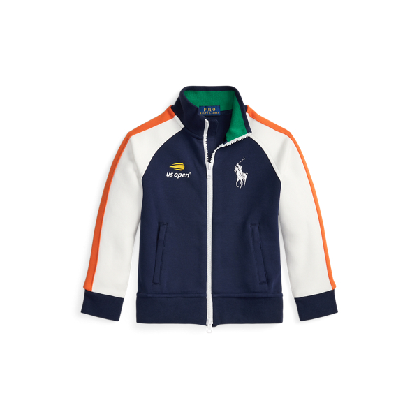 Polo Ralph Lauren Ralph Lauren Us Open Double-knit Jacket In Blue
