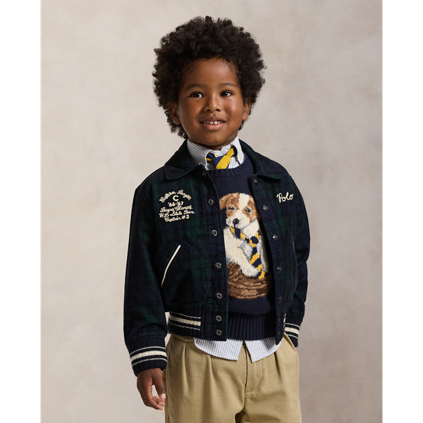 Polo Ralph Lauren Ralph Lauren Plaid Corduroy Jacket In Black