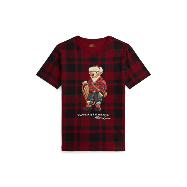 Polo Ralph Lauren Checked T-shirt In Red