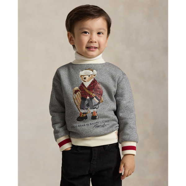 Polo Ralph Lauren Graphic Crew-neck Sweatshirt In Blue